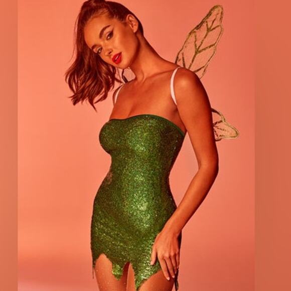 NEW Roma Mischievous Fairy Tinkerbell Costume Size Small - Picture 1 of 8